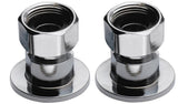 Krowne Silver Series Coupling Flanges – 1/2 inch, Lead, Silver, Model 21-400L