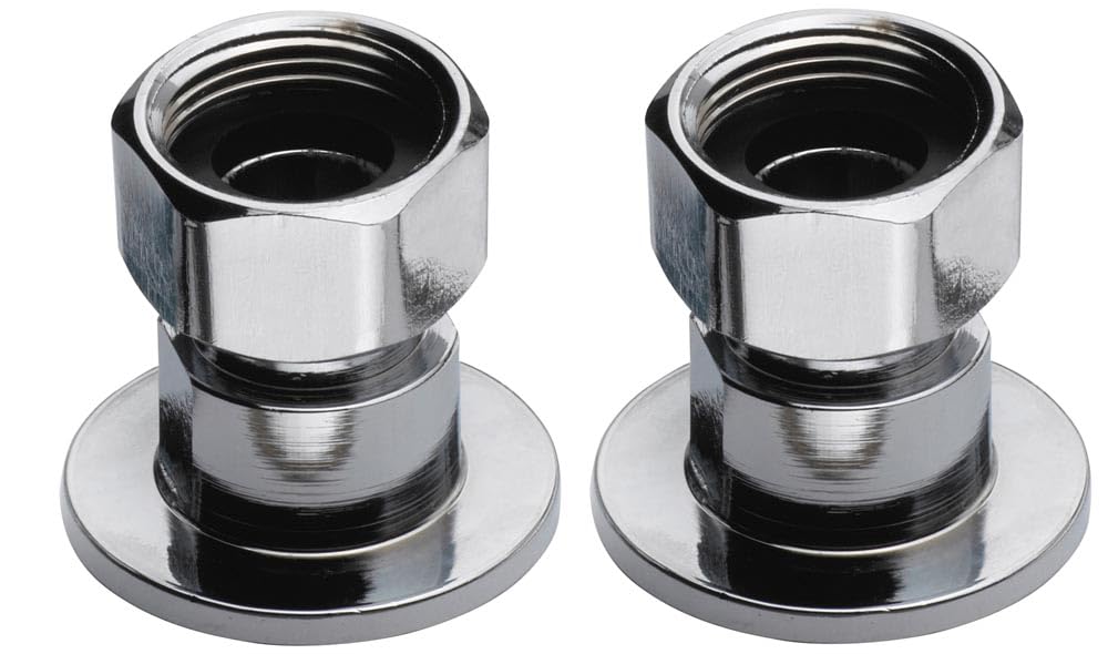 Krowne Silver Series Coupling Flanges – 1/2 inch, Lead, Silver, Model 21-400L