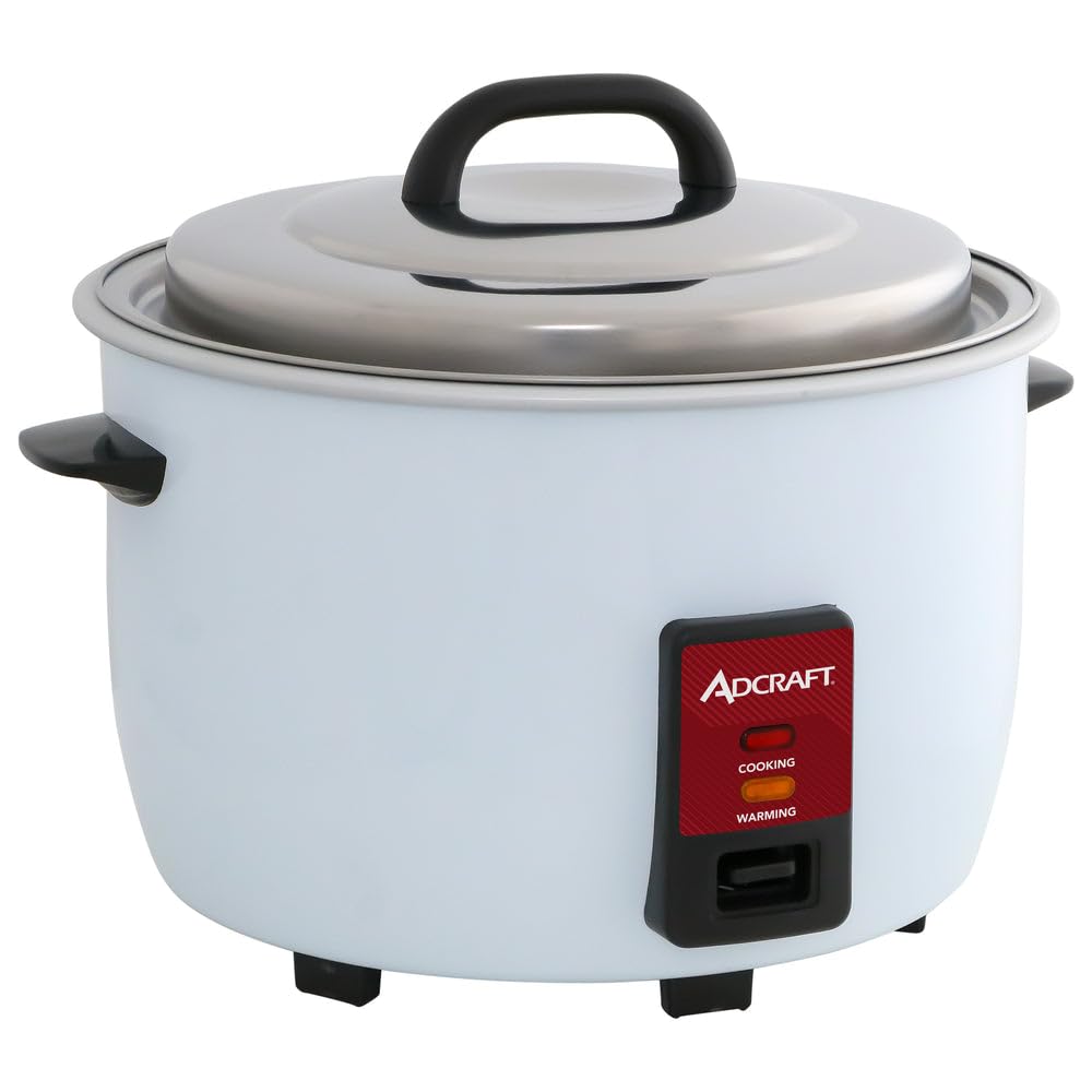 Rice Cooker by Adcraft – 30.0 cups, White, Model RC-E30GA