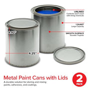Stock Your Home 2 Pack / Silver / 1.0 quarts Paint Buckets