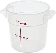 Cambro RFS1PP190 Round Storage Container 1 Qt., 6 Pack