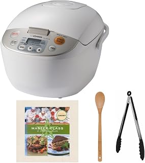 Zojirushi 10-Cup Micom Rice Cooker Bundle (Beige)