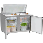 46 7/8" Mega Top Sandwich/Salad Prep Table w/Refrigerated Base by MOTAK – 51.97x38.98x49.21, In Description, Check Images, Model MST-48-18-X