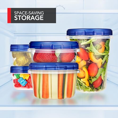Stock Your Home 8 oz / Blue / 4 Pack Container Sets