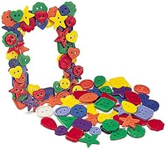 Roylco Bright Buttons, ½ lb bag, Art Supplies, Craft Supply, Counting & Sorting, Ages 4+, Made in the USA, Bright Colors, Fun Shapes