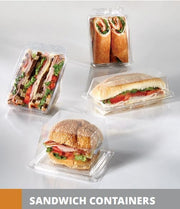 Glownary Lacerta T20212 SANDWICH WRAP CONTAINER TAMPER EVIDENT PET 13.19 x 5.13 x 2.23 inch - 280 per case – Food Storage Container