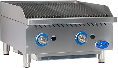 Globe Food Equipment Countertop 24" Char Rock Gas Charbroiler