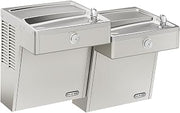 Elkay Wall Mount Mechanical Activation ADA Cooler Filtered Refrigerated Light Gray Granite