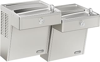 Elkay Wall Mount Mechanical Activation ADA Cooler Filtered Refrigerated Light Gray Granite