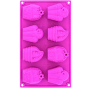 Platinum Silicone Happy Birthday Multi-Tray Bake Mould by Pavoni – Silicone, Pink, Model FR080ROS
