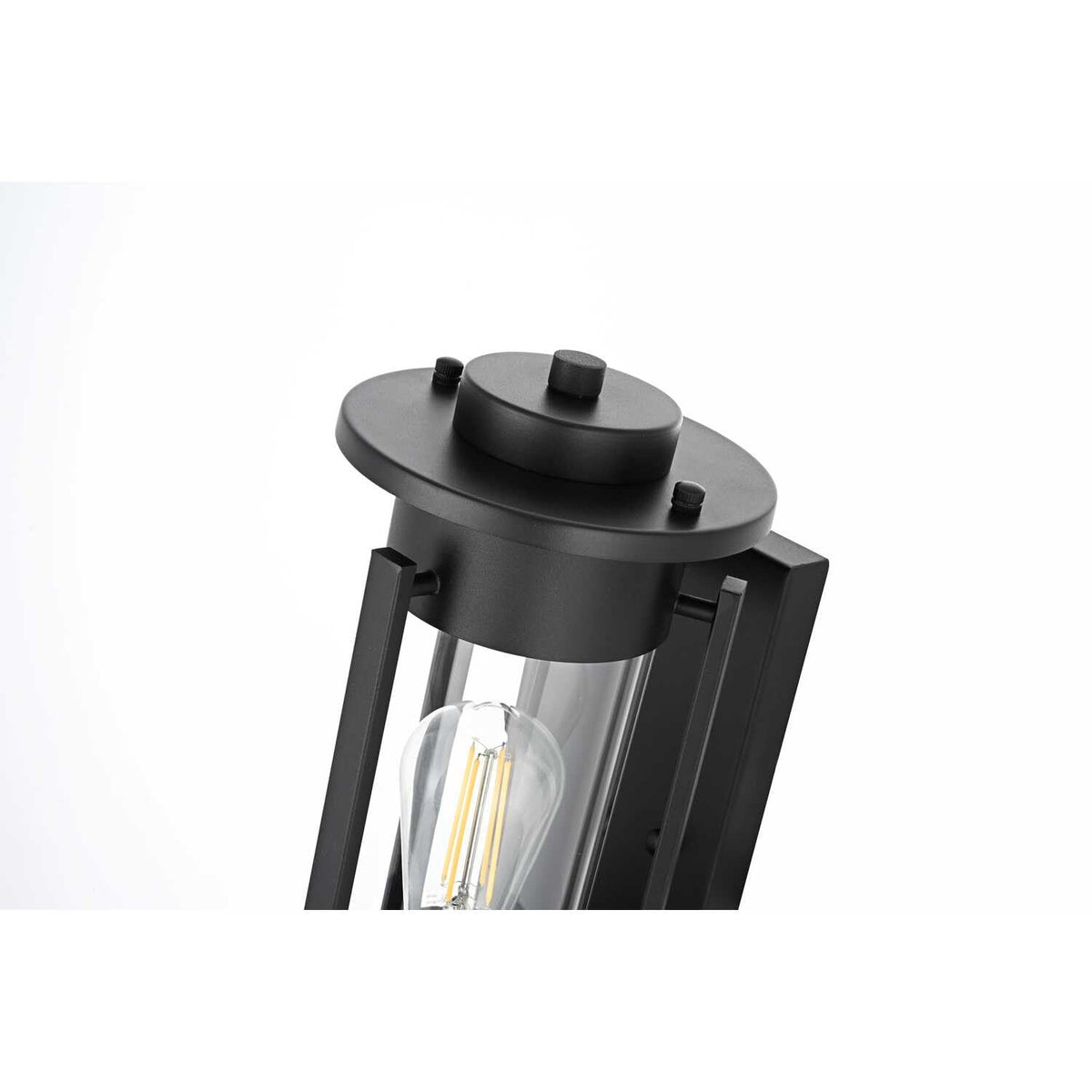 Bucknell One Light Outdoor Wall Sconce Black by Lighting Design – Iron, Black