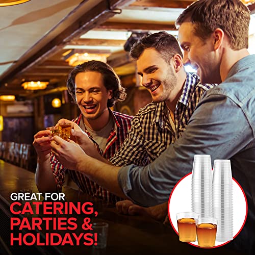 Stock Your Home 500 Pack / 1.5 ounces / Clear Shot Glasses