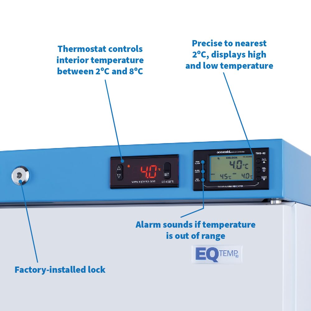 EQTemp Left Hand Door / White / 1.94 cubic_feet Lab Refrigerators