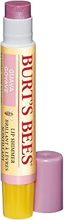 Burt's Bees Lip Shimmer, 100% Natural Moisturizing, with Peppermint Oil, Guava, 0.09 Oz
