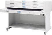 Safco Products Flat File High Base for 5-Drawer 4994WHR Flat File, Sold Separately, White