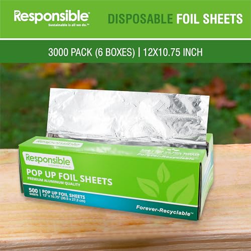 Responsible Products 3000 / 12" x 10.75" / Silver Aluminum Foil
