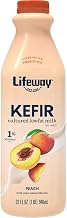 Lifeway Probiotic Low Fat Peach Kefir, 32 Ounce -- 6 per case.