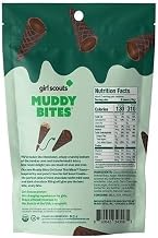 Muddy Bites Girl Scout Thin Mints Waffle Cone Snacks, Kosher, Non-GMO, 2.33 Ounce (Pack of 12)