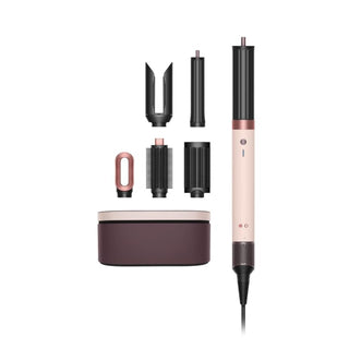 Airwrap Co-anda2x Multi-Styler and Dryer Straight+Wavy in Ceramic Pink by Dyson – Ceramic, Complete Long for Straight to Wavy Hair - Ceramic Pink, Model 587990-01