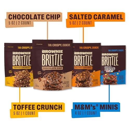 Brownie Brittle Multi-Flavor Variety Pack / 5 Ounce (Pack of 6) / 1 Brittle