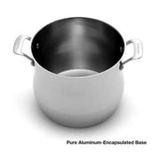 Contour Stainless 13-Piece Cookware Set with 12-Quart Stockpot Bundle by Cuisinart – Variety Pack, Aluminum, Silver