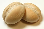 Rotellas Small Split Top White Dinner Roll, 4 inch Length -- 64 per case.