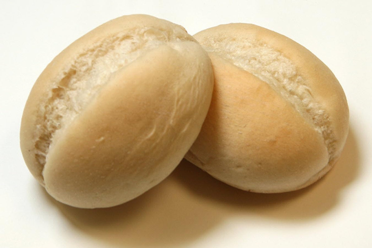 Small Split Top White Dinner Roll by Rotellas – 19.75 x 24.25 x 5.88 inches, Pack of 64