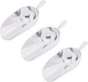 Winco AS-85 Aluminum Utility Scoop, 85-Ounce (Set of 3)