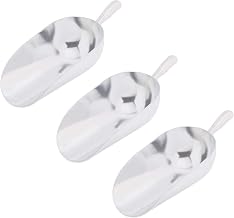 Winco AS-85 Aluminum Utility Scoop, 85-Ounce (Set of 3)