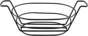 8.5" x 6" Black Oval Basket with Handles, Clipper Mill by GET 4-33785 (Qty,1)