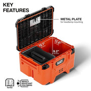 KLEIN TOOLS Medium / Orange / 100.0 pounds Tool Boxes