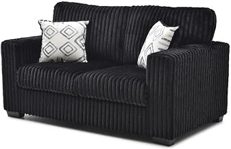 Glory Furniture Teddy G00183A-L Loveseat Black Chenille