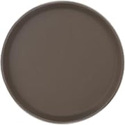 Thunder Group PLFT1600BR Non Slip Tray, 16" Diameter, Round Dishwasher-Safe, Non-Slip, Commercial Use, Brown