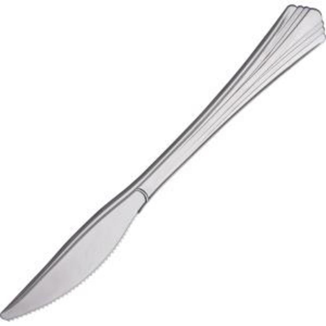 Inc Reflections Heavy Duty Silver Disposable Cutlery - 600/carton - 1 X Knife - 7.50 Length - Breakroo by WNA – 7.5 inches, silver, Model 630155