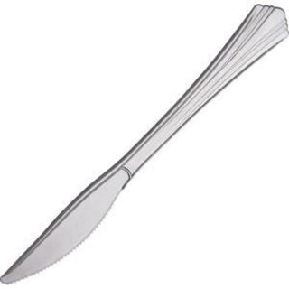 Inc Reflections Heavy Duty Silver Disposable Cutlery - 600/carton - 1 X Knife - 7.50 Length - Breakroo by WNA – 7.5 inches, silver, Model 630155