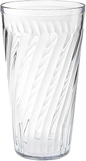 G.E.T. 2232-1-CL Clear 32 oz. Tumbler, Break Resistant Dishwasher Safe San Tahiti Tumblers Collection (Pack of 12)