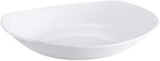 CAC China EVT-BT10 Elegant Everest 32 oz Fully Glazed Porcelain Rectangular Salad Bowl, 10-1/2" by 9-1/8" by 1-3/4", Bone White (Box of 12)