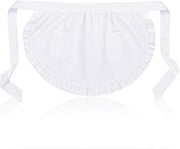 Half Apron, Adjustable Apron for Servers with Pockets