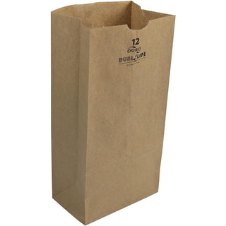 . Co. 18412 12# 100% Recycled Kraft Bag by Duro Bag Mfg – 500 Count (Pack of 1), Paper, Kraft, Pack of 500, Model 80982
