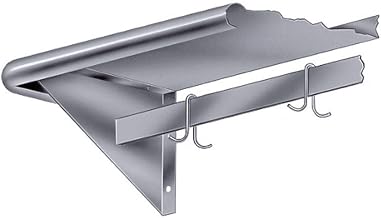 Advance Tabco PS-12-72-EC Wall Mounted Shelf with Pot Rack, 72" W x 12" D x 11-1/2"H