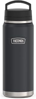 THERMOS ICON SERIES, Stainless Steel Dual Temperature Beverage Bottle, 40 oz, Granite