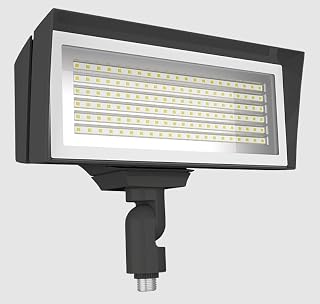 RAB Lighting RAB FFLEDM Field Adjustable LED Floodlight CCT 4000K/5000K, Field Adjustable Wattage 52W/80W, Bronze, 120-277 Volts