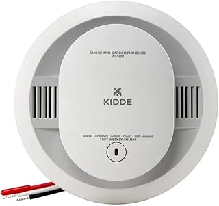 Kidde KN-COSM-IBA Hardwire Combination Smoke Carbon Monoxide Detector Battery Backup Voice Warning Interconnectable (2-Pack)