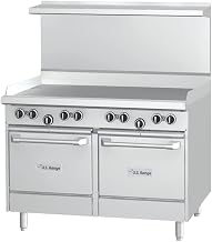 Garland U48-G48LL U Series 48" Gas Restaurant Range with 48" Griddle & (2) Space Saver Ovens