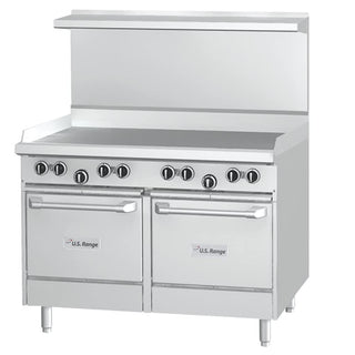 U Series 48" Gas Restaurant Range with 48" Griddle & (2) Storage Bases by Garland – Model U48-G48SS