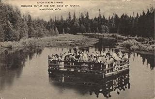 Kitch-Iti-Ki-Pi Springs Manistique, Michigan MI Original Antique Postcard