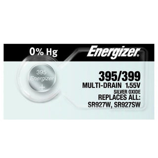 395 / 399 Silver Oxide SR927SW 1pc (Each) by Energizer – 1 Count (Pack of 1), Model E395/399