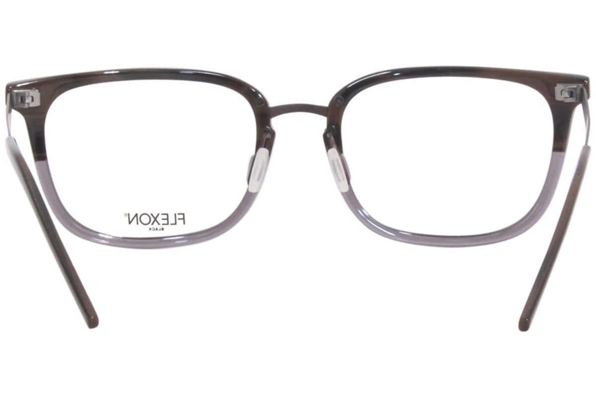 Eyeglasses B 2020 221 Brown Horn Gradient by Flexon – Lens-55 Bridge-20 Temple-145, Acetate, Brown Horn Gradient/Silver, Model B2020