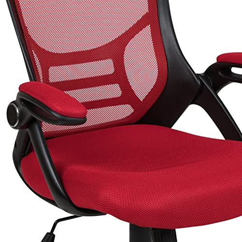 Flash Furniture Red / Set of 1 / Contemporary Home Office Desk Chairs