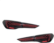 Car Tail Light Assembly For 4 Series G22 G82 M4 CSL 2020-2022 Flowing Water Flicker Lamps Plug And Play Taillights(Black)